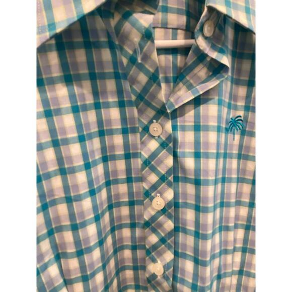 Vintage Lilly Pulitzer Womens Button Up Gingham Plaid Shirt Size 2 Preppy Beach - Picture 5 of 9